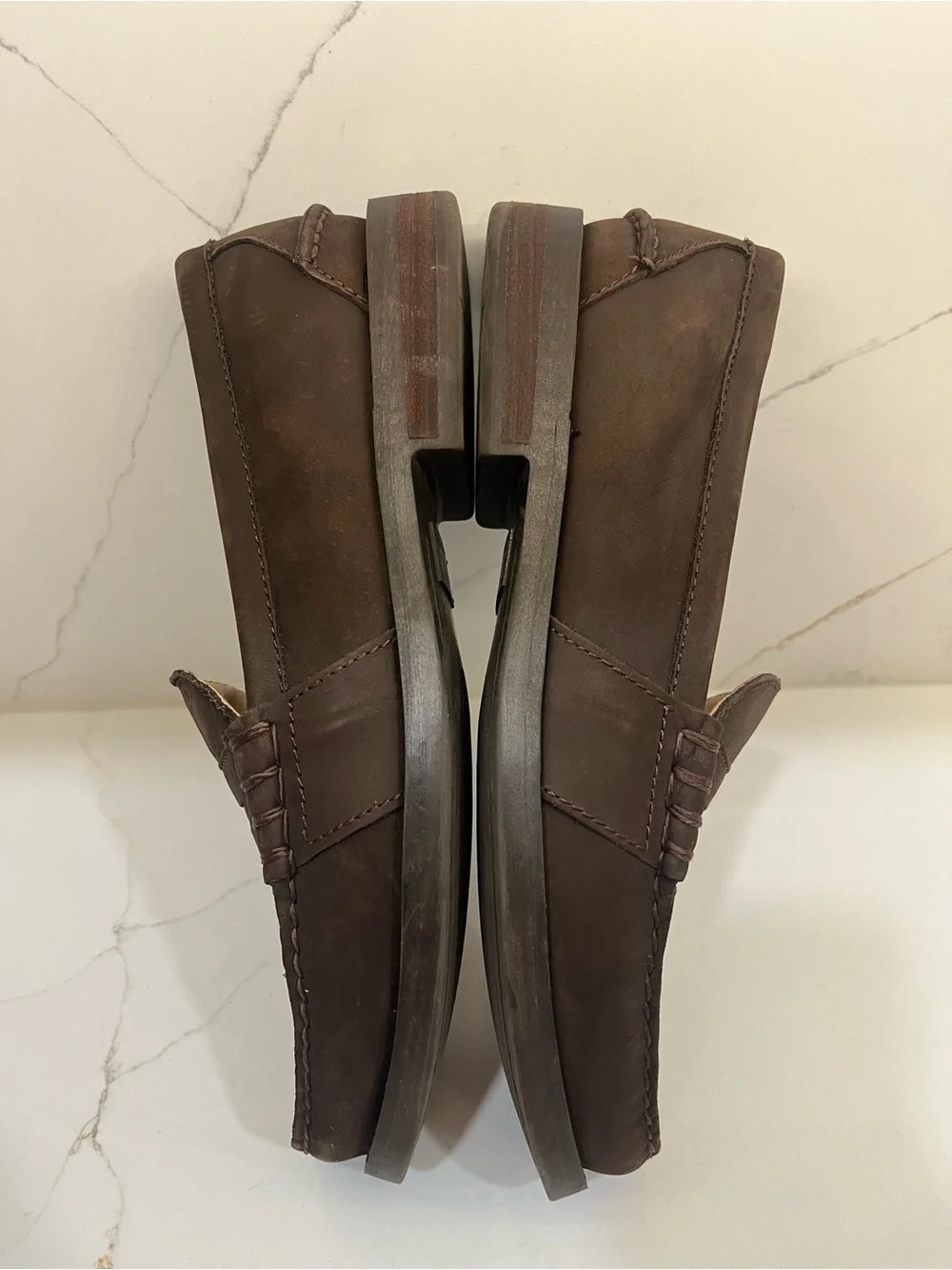 Polo by Ralph Lauren Dark Brown Leather Penny Loafers